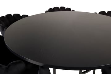 Copenhagen Spisegruppe med 6 Limhamn Spisestoler Svart - Furniture Fashion - Møbler - Bord - Spisegruppe