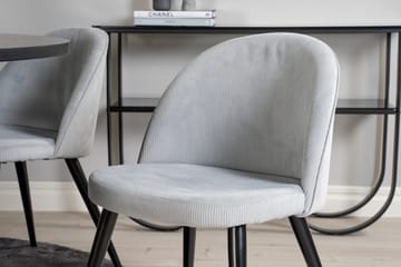Copenhagen Spisegruppe med 6 Valerie Spisestoler Cordfløyel - Furniture Fashion - Møbler - Bord - Spisegruppe