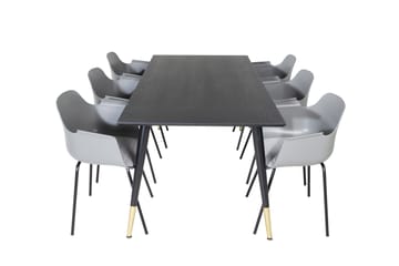 Daicy Spisebord 180 cm Med 6 Libboll Spisestoler - Møbler - Bord - Spisegruppe