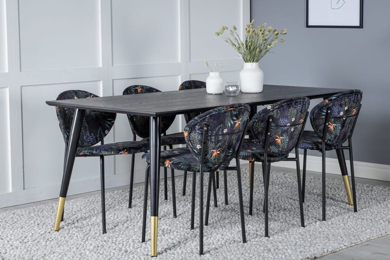 Daicy Spisebord 180 cm Med 6 Moncoll Spisestoler - Møbler - Bord - Spisegruppe