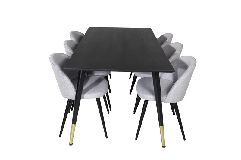 Daicy Spisebord 180 cm Med 6 Sedavi Spisestoler - Møbler - Bord - Spisegruppe