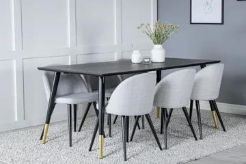 Daicy Spisebord 180 cm Med 6 Sedavi Spisestoler - Møbler - Bord - Spisegruppe