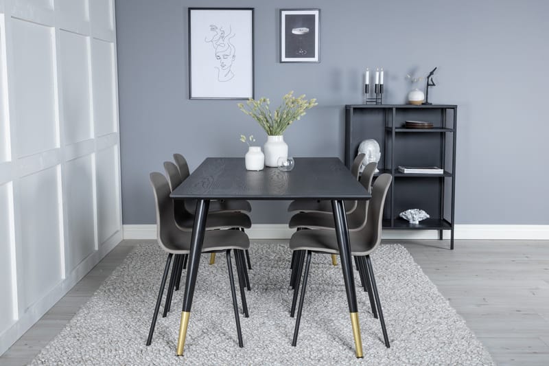 Daicy Spisebord 180 cm med 6 stk Kullersbro Spisestol - Møbler - Bord - Spisegruppe