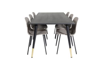 Daicy Spisebord 180 cm med 6 stk Kullersbro Spisestol - Møbler - Bord - Spisegruppe