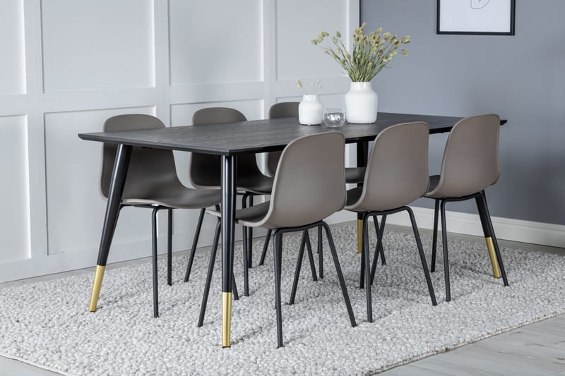 Daicy Spisebord 180 cm med 6 stk Kullersbro Spisestol - Møbler - Bord - Spisegruppe