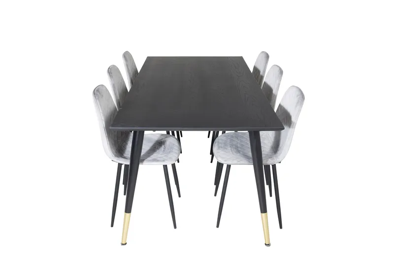 Daicy Spisebord 180 cm Med 6 stk Ypas Spisestoler - Møbler - Bord - Spisegruppe