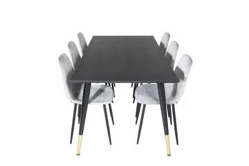 Daicy Spisebord 180 cm Med 6 stk Ypas Spisestoler - Møbler - Bord - Spisegruppe