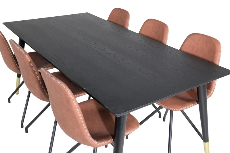 Daicy Spisebord 180 cm Med 6 stk Ypas Spisestoler - Møbler - Bord - Spisegruppe