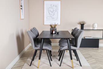 Daicy Spisebord 180 cm Med 6 Sumoas Spisestoler - Møbler - Bord - Spisegruppe