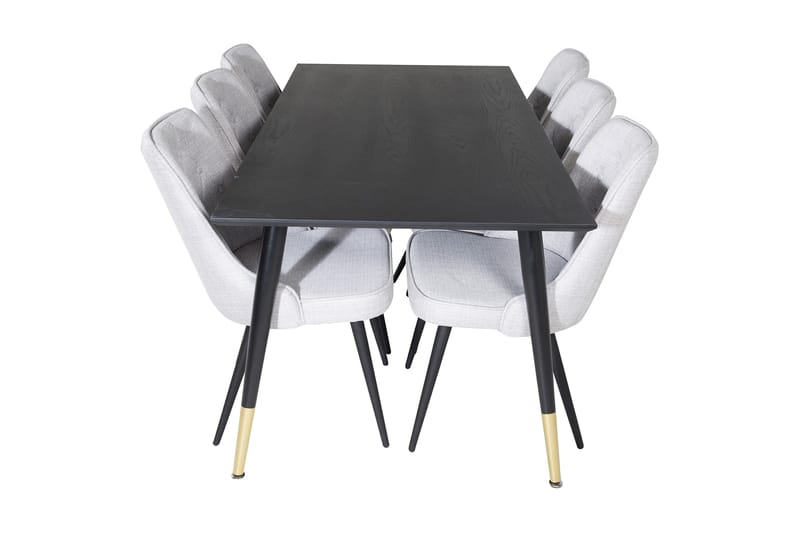 Daicy Spisebord 180 cm Med 6 Valera Spisestoler - Møbler - Bord - Spisegruppe