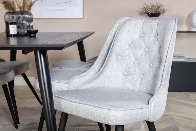 Daicy Spisebord 180 cm Med 6 Valera Spisestoler - Møbler - Bord - Spisegruppe