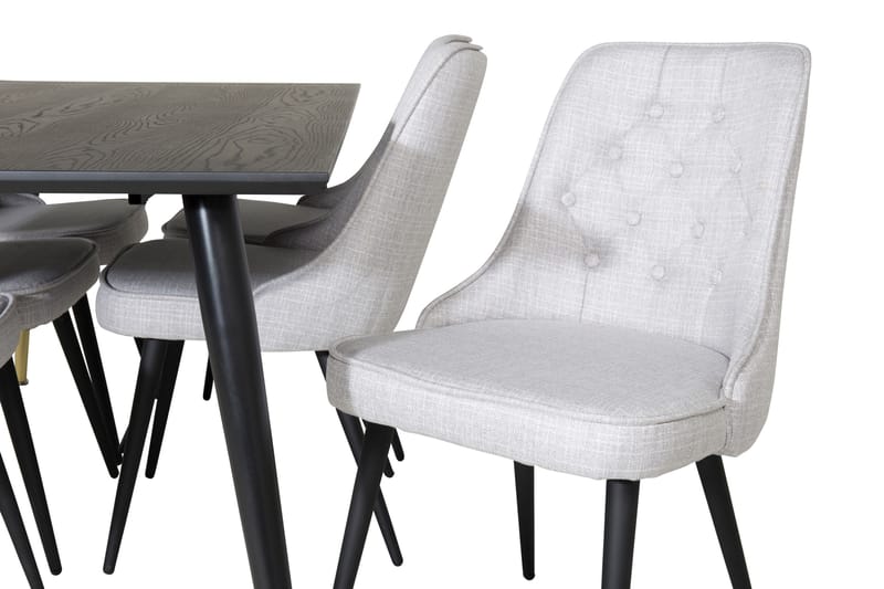 Daicy Spisebord 180 cm Med 6 Valera Spisestoler - Møbler - Bord - Spisegruppe