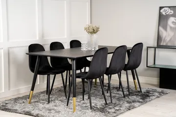 Daicy Spisegruppe 180 cm + 6 stk Pontus Spisestoler - Møbler - Bord - Spisegruppe