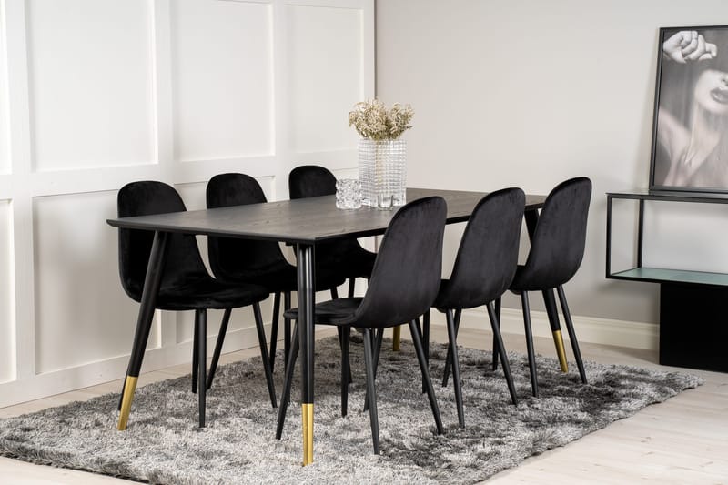 Daicy Spisegruppe 180 cm + 6 stk Pontus Spisestoler - Møbler - Bord - Spisegruppe