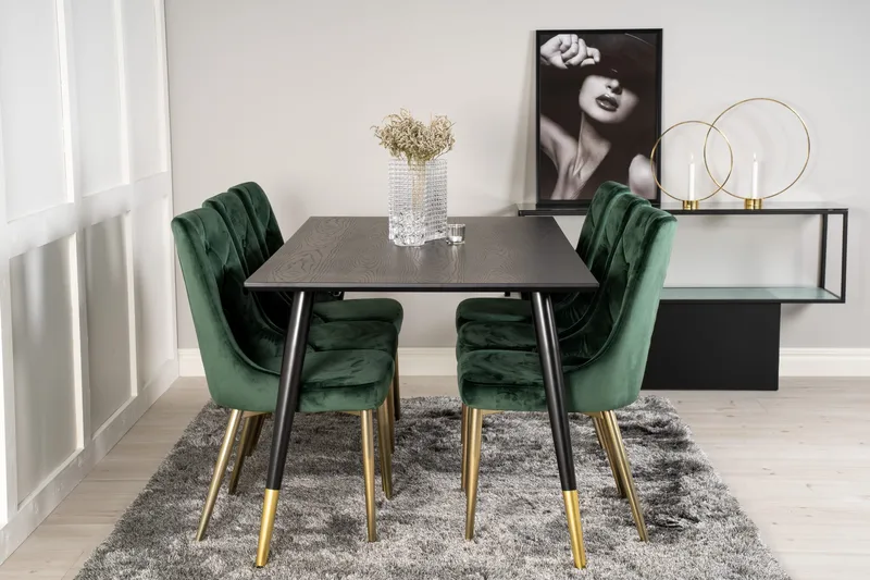 Daicy Spisegruppe 180 cm + 6 stk Valerie Spisestoler