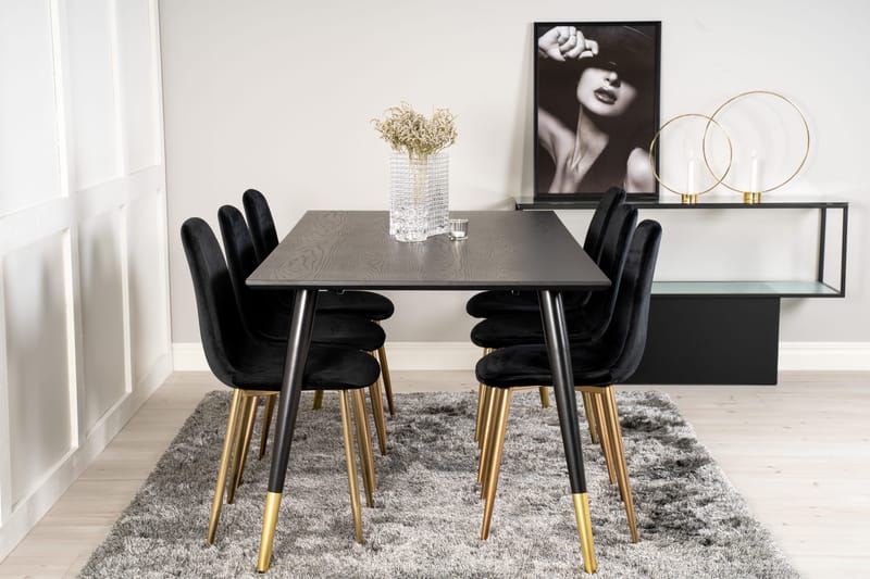 Daicy Spisegruppe 180 cm + 6 stk Pontus Spisestoler - Møbler - Bord - Spisegruppe