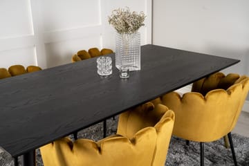 Daicy Spisegruppe 180 cm med 4 Limhamn Spisestoler Gul - Furniture Fashion - Møbler - Bord - Spisegruppe