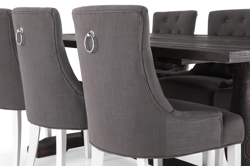 Dijon Spisegruppe 200 cm med 6 Viktoria Stoler - 6 Ophelia Stoler - Møbler - Bord - Spisegruppe