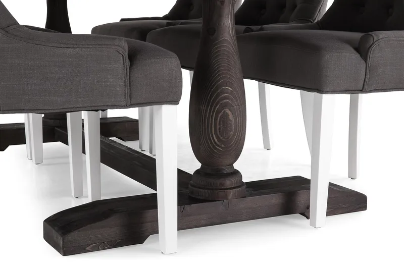 Dijon Spisegruppe 200 cm med 6 Viktoria Stoler - 6 Ophelia Stoler - Møbler - Bord - Spisegruppe