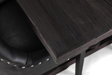 Dijon Spisegruppe 200 cm Rektangulært Spisebord med 6 Tuva Stoler - Vintage Tre / Svart PU - Møbler - Bord - Spisegruppe