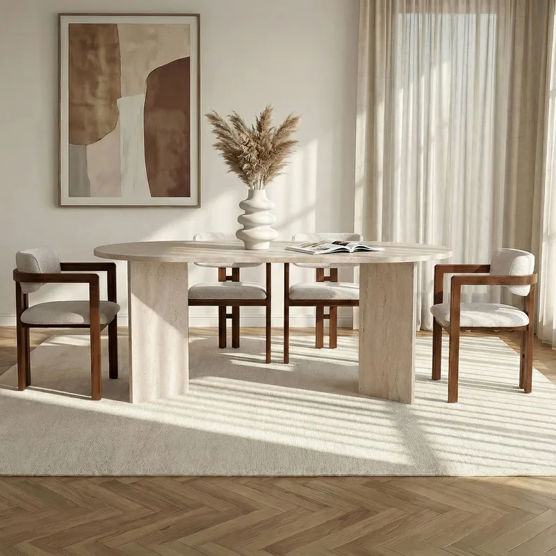 Dining Table & Chairs Set Nordure - Møbler - Bord - Spisegruppe