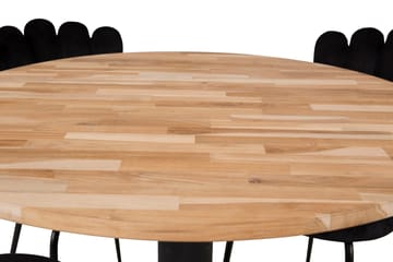 Ezra Spisegruppe med 4 Limhamn Spisestolerar Svart - Furniture Fashion - Møbler - Bord - Spisegruppe