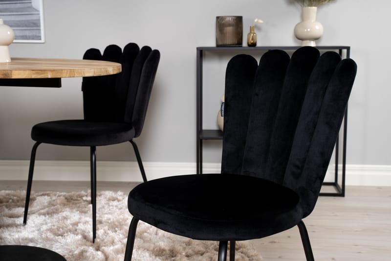 Ezra Spisegruppe med 4 Limhamn Spisestolerar Svart - Furniture Fashion - Møbler - Bord - Spisegruppe