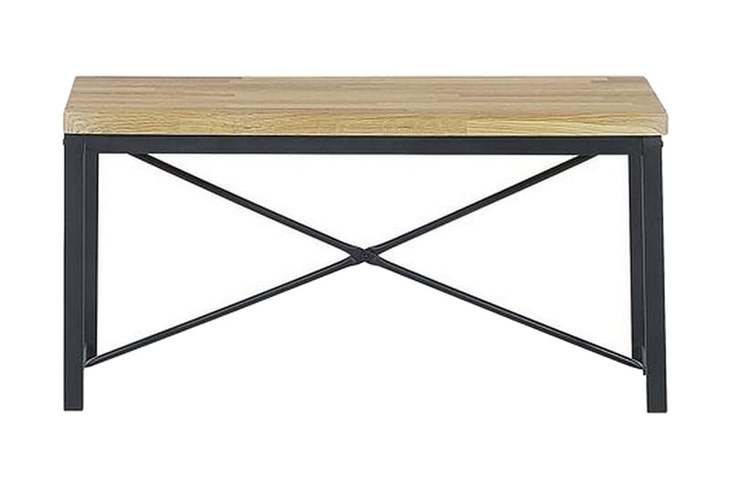 Flixton Spisegruppe 110 cm Inkl. 2 stoler + benk - Lysebrun/Svart - Møbler - Bord - Spisegruppe