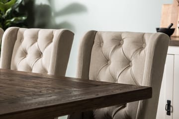 Forlengningsbar Spisegruppe Yorkshire 200 cm m 6 Isolde Stol - Natur|Beige|Grå - Møbler - Bord - Spisegruppe
