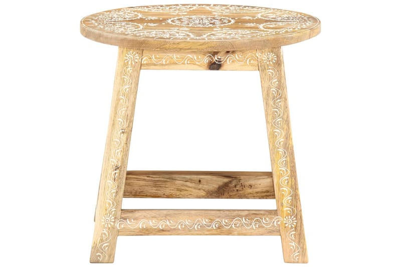 Håndmalt krakk 38x38x35 cm heltre mango - Spisegruppe