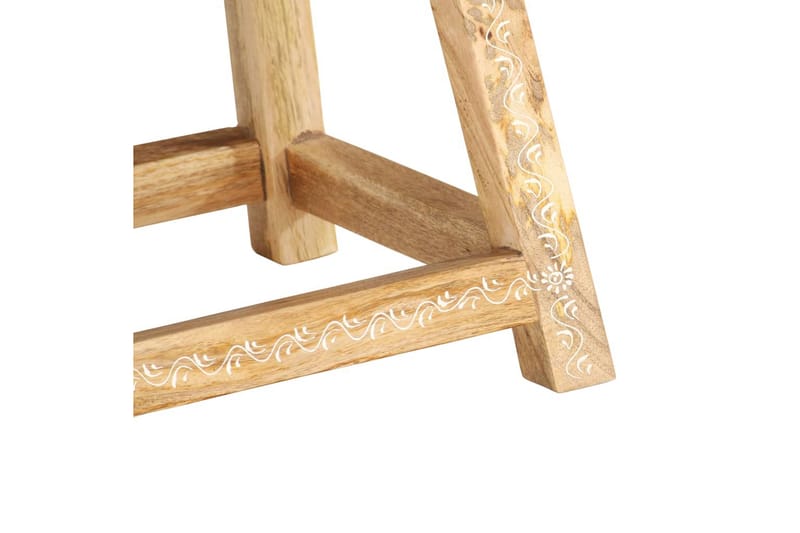 Håndmalt krakk 38x38x35 cm heltre mango - Spisegruppe