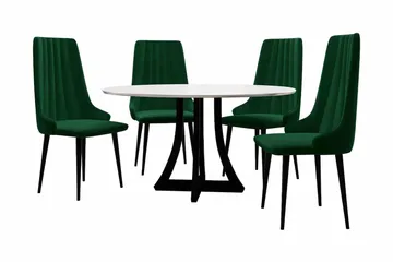 Hollan Spisegruppe Grønn - Møbler - Bord - Spisegruppe