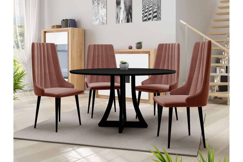 Hollan Spisegruppe Rosa - Møbler - Bord - Spisegruppe