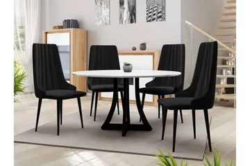 Hollan Spisegruppe Svart - Møbler - Bord - Spisegruppe