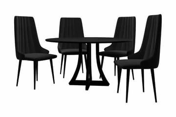 Hollan Spisegruppe Svart - Møbler - Bord - Spisegruppe