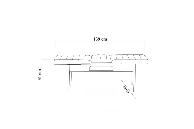 Idehult Spisegruppe 4 deler 75 cm - Hvit / Antrasitt - Møbler - Bord - Spisegruppe
