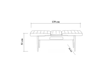 Idehult Spisegruppe 4 deler 75 cm - Hvit/Antrasitt - Møbler - Bord - Spisegruppe
