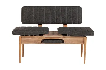 Idehult Spisegruppe 4 deler 75 cm - Tre / Natur / Antrasitt - Møbler - Bord - Spisegruppe