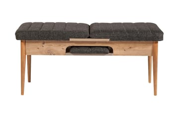 Idehult Spisegruppe 4 deler 75 cm - Tre/natur/Antrasitt - Møbler - Bord - Spisegruppe
