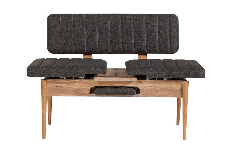 Idehult Spisegruppe 4 deler 75 cm - Tre/natur/Antrasitt - Møbler - Bord - Spisegruppe