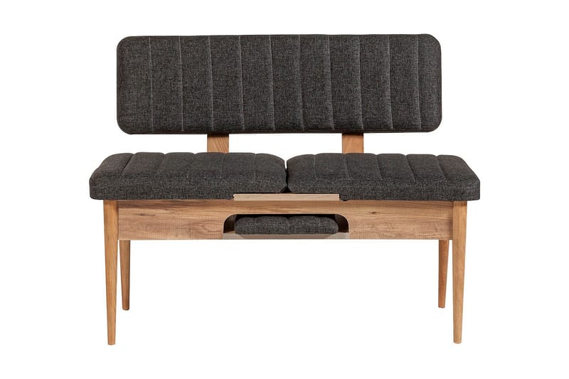 Idehult Spisegruppe 4 deler 75 cm - Tre/natur/Antrasitt - Møbler - Bord - Spisegruppe