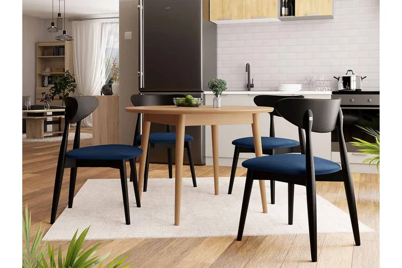 Ingram Spisegruppe Blå - Møbler - Bord - Spisegruppe