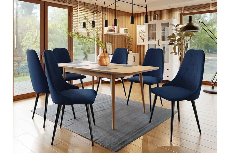 Ingram Spisegruppe Blå - Møbler - Bord - Spisegruppe