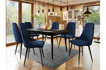 Ingram Spisegruppe Blå - Møbler - Bord - Spisegruppe