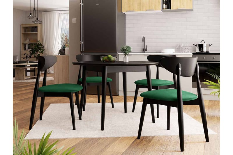 Ingram Spisegruppe Grønn - Møbler - Bord - Spisegruppe