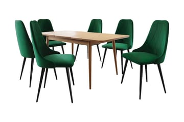 Ingram Spisegruppe Grønn - Møbler - Bord - Spisegruppe