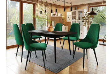 Ingram Spisegruppe Grønn - Møbler - Bord - Spisegruppe