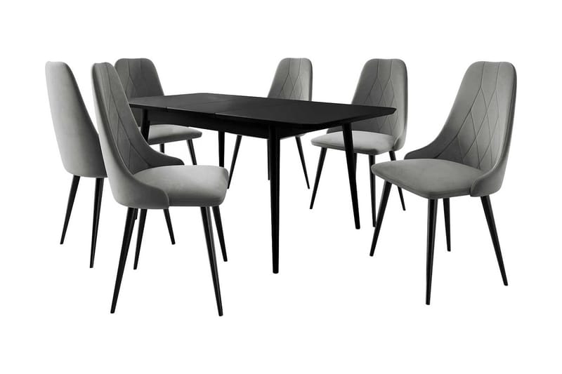 Ingram Spisegruppe Rund Grå