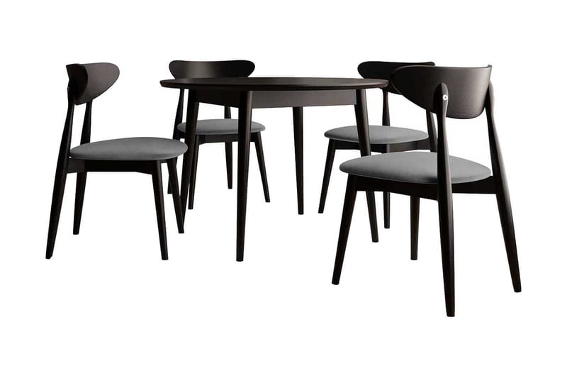 Ingram Spisegruppe Rund Svart