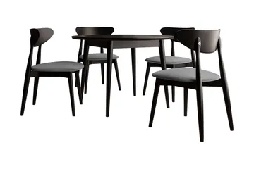 Ingram Spisegruppe Rund Svart - Møbler - Bord - Spisegruppe